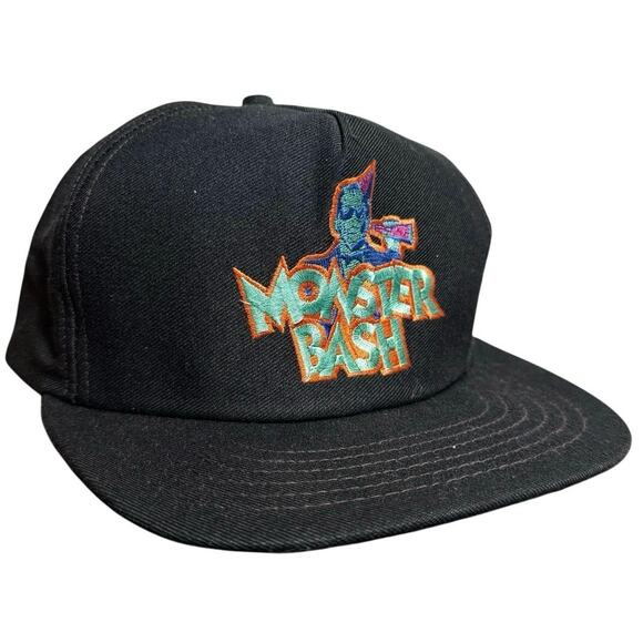 Vintage 90s Pepsi Doritos Monster Bash Snapback Hat Black Halloween Promo Cap main image 3
